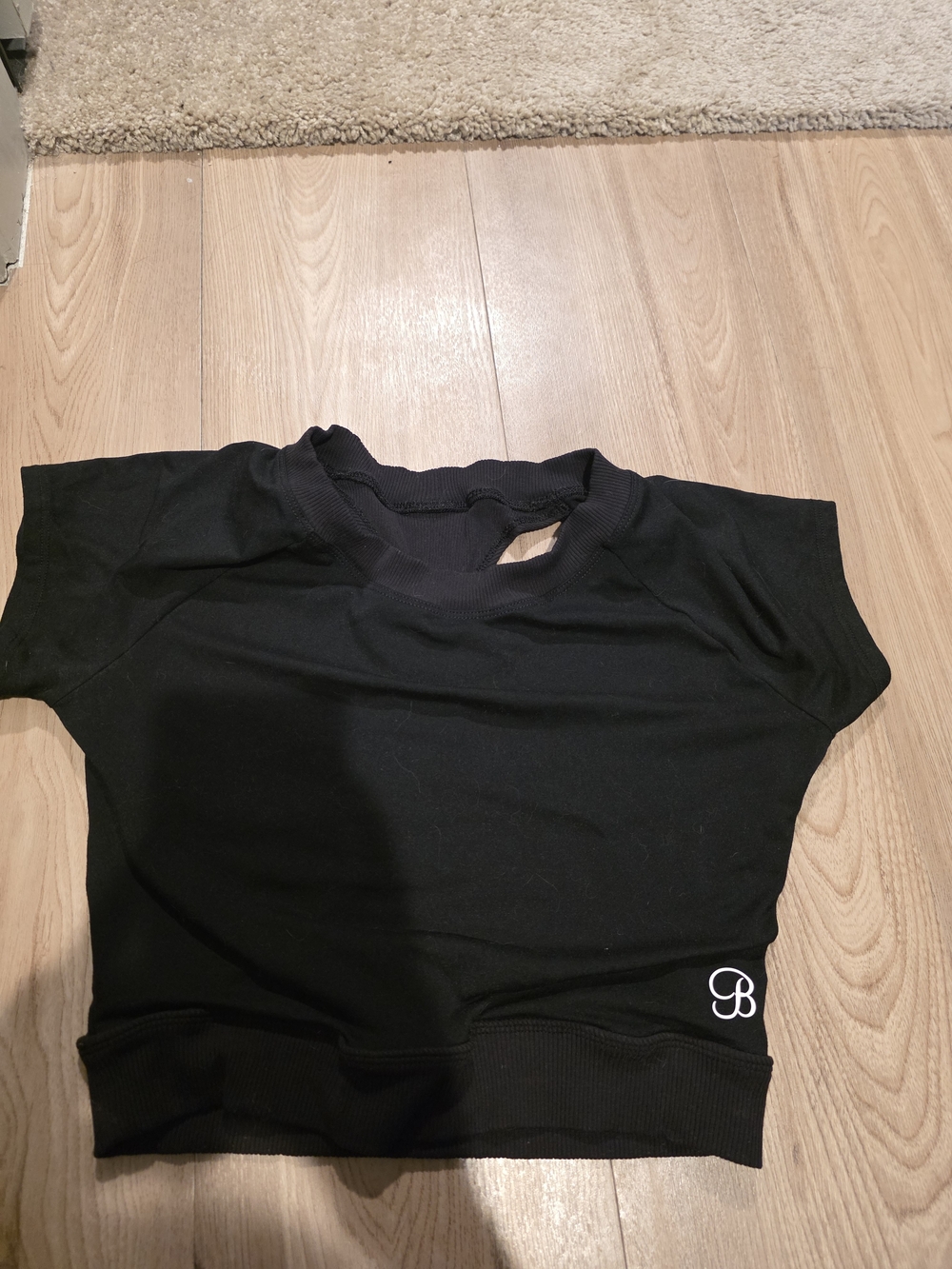 Bombshell Sportswear Black Women's Muscle Tee with B Monogram